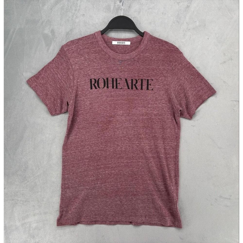 Rodarte Shirt Womens M Red Crew Neck Slim Fit Jersey Lightweight Casual